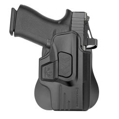 Glock 43 Holster OWB Paddle Holsters for Glock 43 / Glock 43X, Outside Waistband Open Carry Polymer Holster with Safety Lock