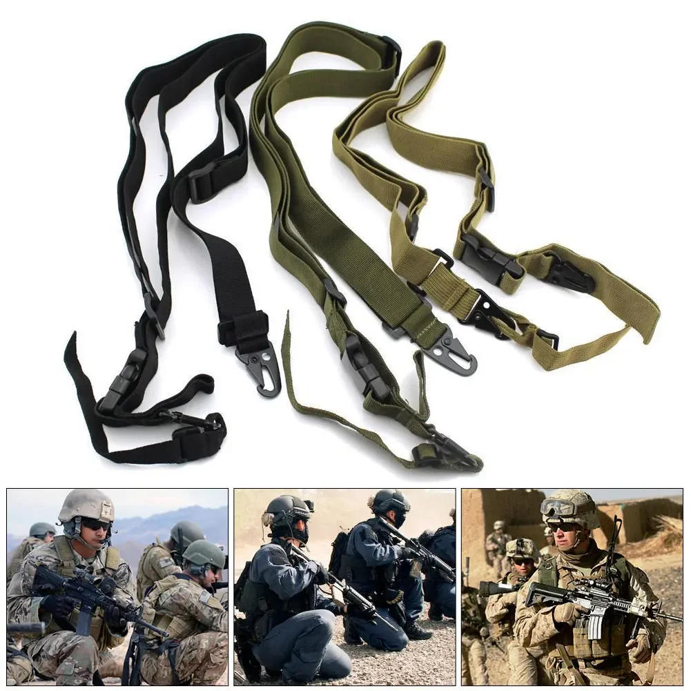 Description Picture 2 of itemThree-point Adjustable Bungee for Rifle Gun Sling Strap Hook Safety Belt Wild Survival Training Tactical Equipment