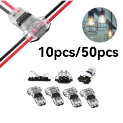 10PCS Wire Connectors Low Voltage Wire Connectors Solid Connection,T Tap Wire Connectors, T Type 2 Pins Wire Splice Connectors