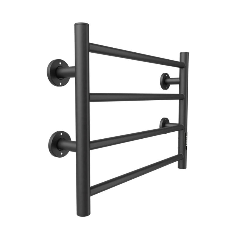 Description Picture 2 of itemHeated Towel Rack 4-Bar Towel Warmer Rack For Bathroom Metal Wall Mounted Towel Warmer With Timer Electric Towel Drying Rack