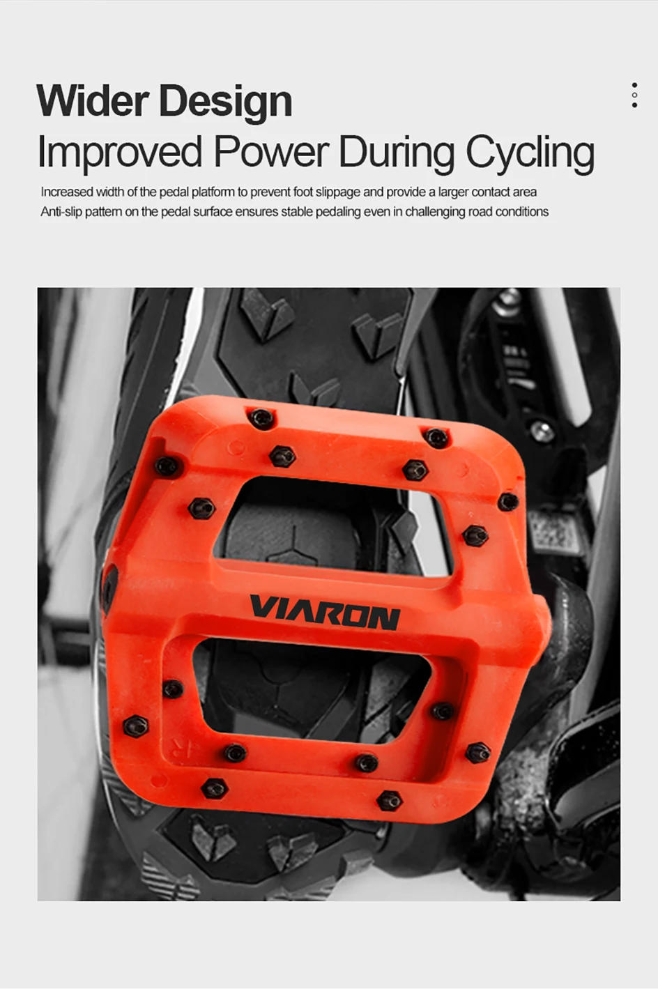 Description Picture 6 of itemUltralight Double Bearings MTB Bike Pedals Anti-Slip Footboard with 16 Nails Nylon Bicycle Pedal for Bike Accessories