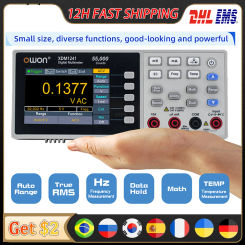 OWON XDM1241 Bench Digital Multimeter 55000 Counts TrueRMS 3.5" LCD Current Voltmeter USB Deaktop Multimeters Meter With Battery