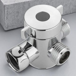 Multi Function Three Way Shower Head Shunt Valve G1 2 Three Function Switch Connector Bathroom Shower Faucet Accessories
