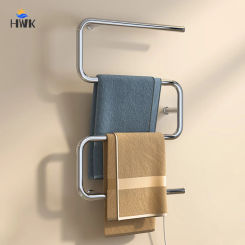 Bathroom Accessories Stainless Steels Electric Heated Towel Rail  Thermostatic Electric Bath Towel Rack Fast Drying Towel Warmer