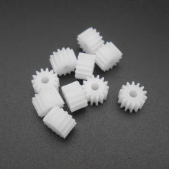10Pcs/Lot 0.5M Plastic Spur Gear 0.5 Modulus T=14 14 Teeth Bore Hole Aperture 2.5MM 2.45MM Tight Fit 14T 2.5A Dia. 8MM X H 5MM