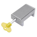 Non-perforated Window Screen Limiter Aluminum Alloy Door and Window Fixed Push-pull Child Lock Buckle Anti-theft Lock