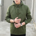 SEPARQI Men's Glennaker Lake Rain Hooded Waterproof And Breathable Trench Men Mens Spring Autumn ArmyGreen Jackets And Coats