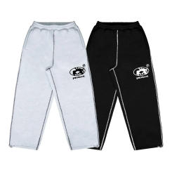 Harajuku Hip Hop Letter Embroidery Streetwear PROTECT jogging pants Y2K mens Vintage Black Baggy pants High Waist Wide  Trouser