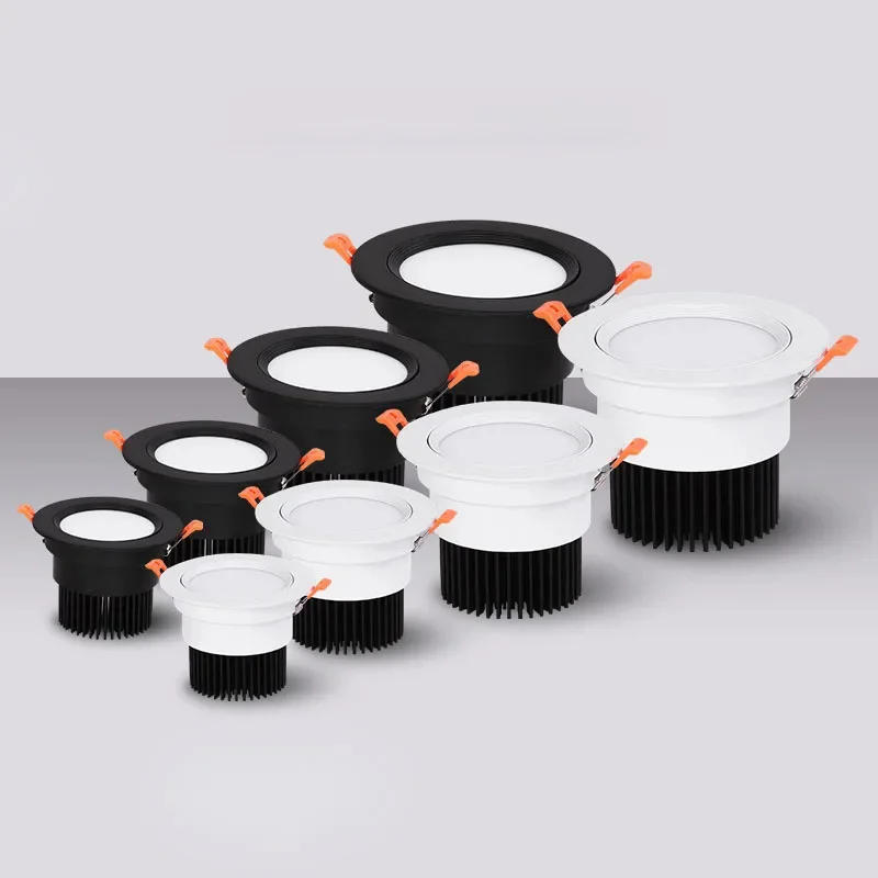 Description Picture 2 of itemLED Downlight Dimmable Lamp Ceiling 5w 7W 9W 12w 15w 18w Cob Led Spot 220V/110V Ceiling Recessed round panel light