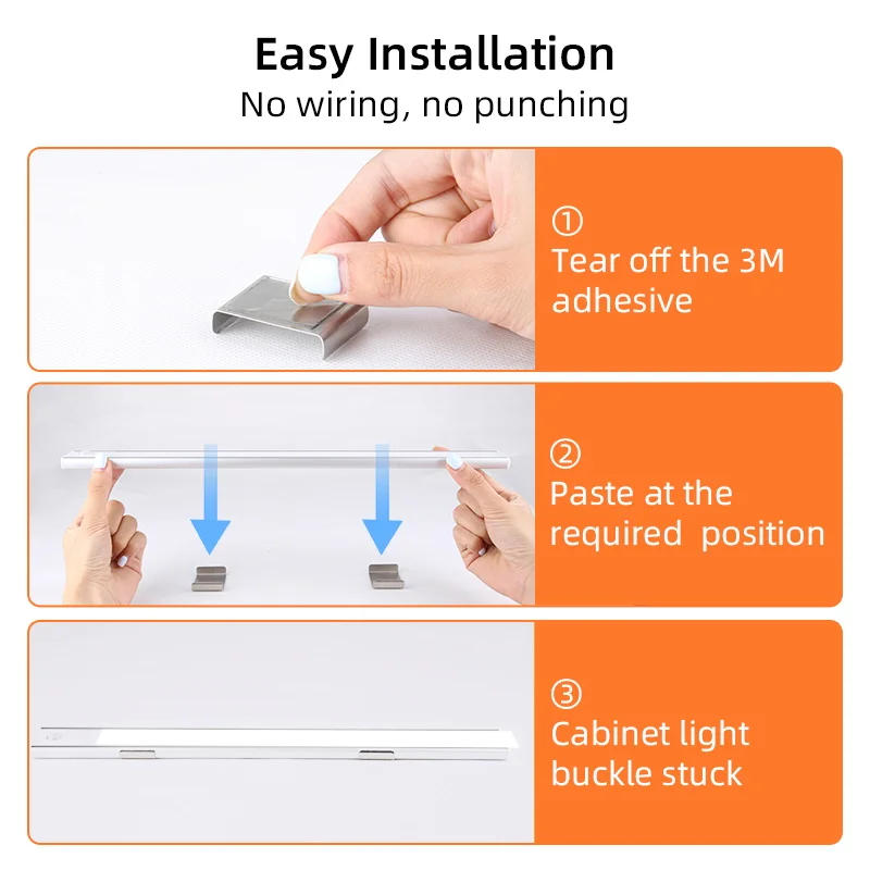 Description Picture 5 of itemMotion Sensor Cabinet Lights Dimmable LED Night Light Wireless USB Rechargeable Led Tube Light for Wardrobe Magnetic Night Lamp