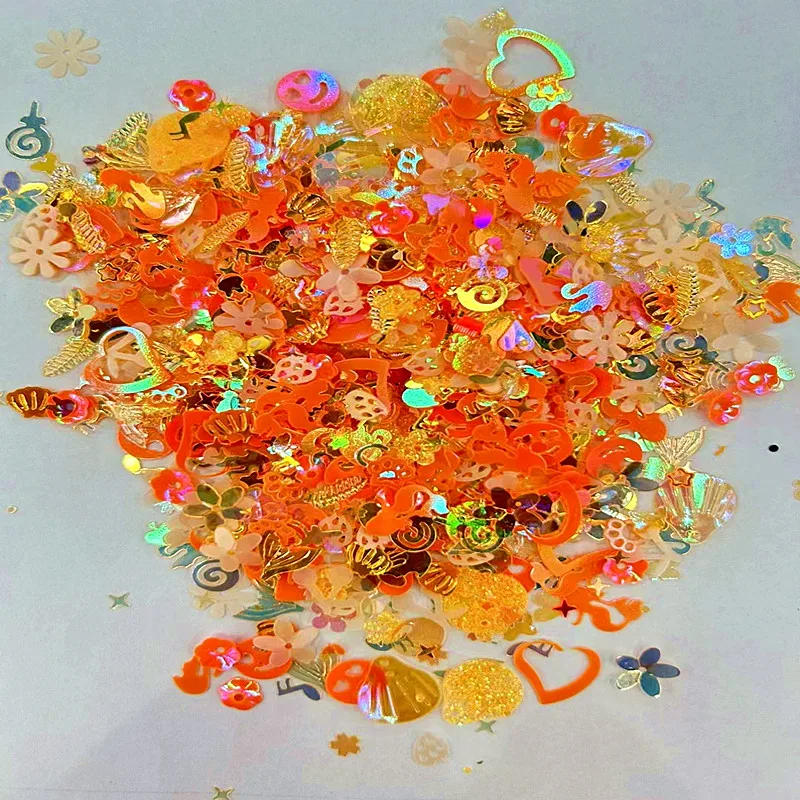 Description Picture 5 of item10g/50g Luminous Nail Sequins Mixed Star Snowflake Shell Flakes Sequin Paillettes for Nails Art Manicure Wedding Decor Confetti