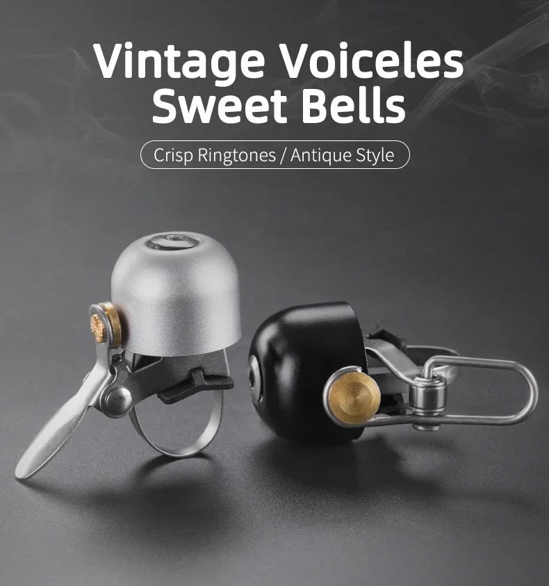 Description Picture 2 of itemROCKBROS Bicycle Vintage Brass Bell Ring Clear Sound Quality MTB Road Bike Retro Bell Cycling Children Horn Kid Bike Accessories