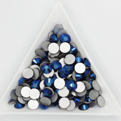 Metallic Blue 3D Nail Art Rhinestones ss3 ss4 ss5 ss6 ss8 ss10 ss12 ss16 ss20 ss30 ss34 Crystal Nails Non Hot Fix Decorations