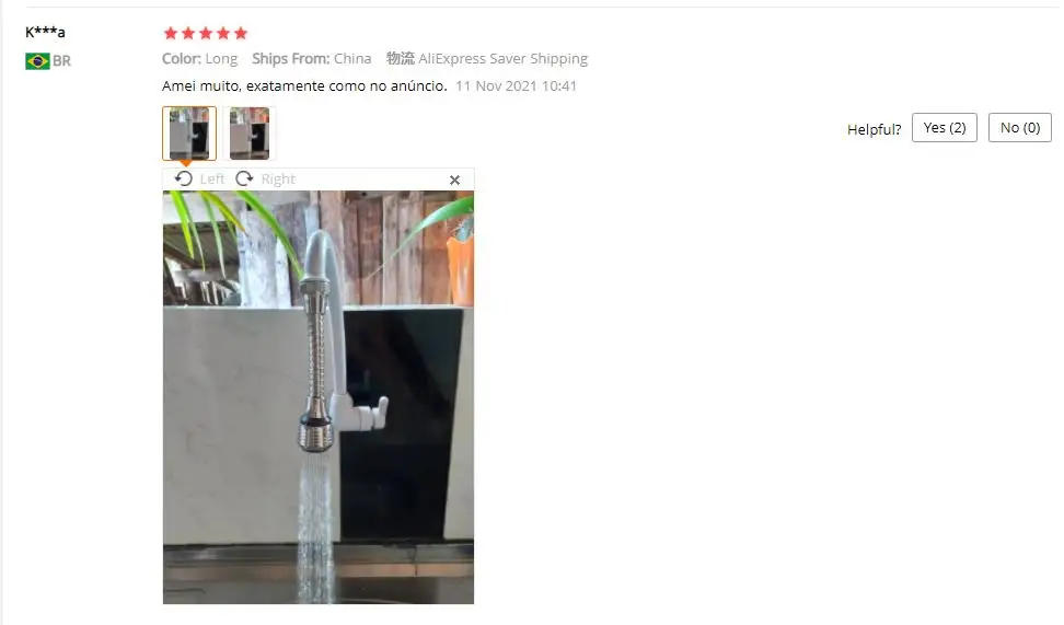 Description Picture 4 of itemKitchen Faucet Water Saving High Pressure Nozzle Tap Adapter Bathroom Sink Spray Bathroom Shower Rotatable Accessories