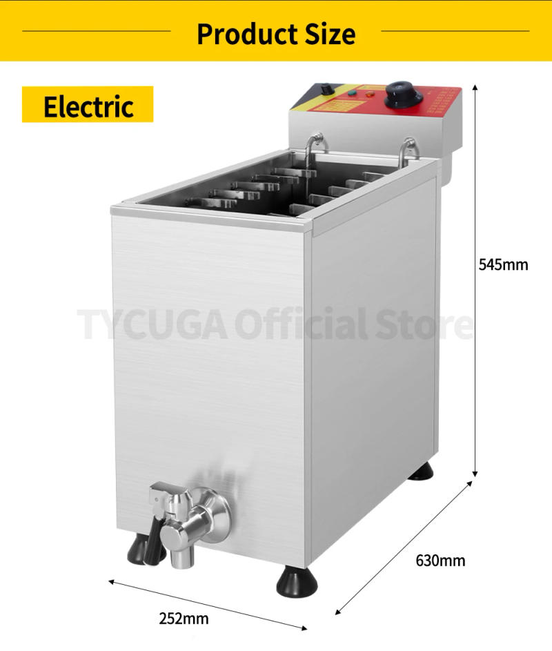 Description Picture 3 of itemCommercial Automatic 21L Large Capacity Cheese Hot Dog Sticks Fryer Electric Deep Korean Corn Dog Fryer Machine Snack Machine