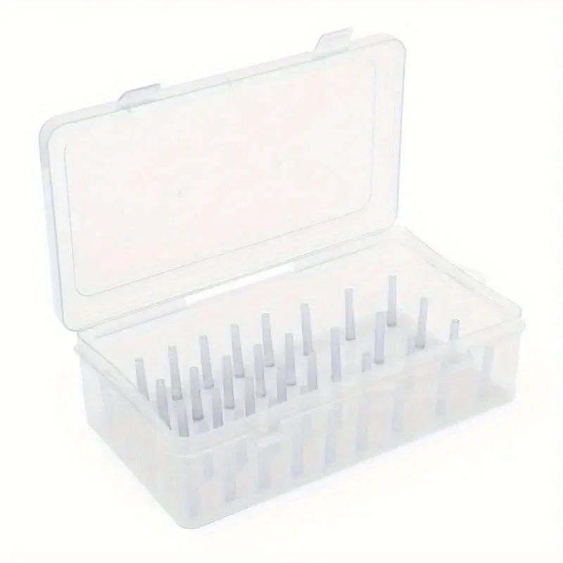 Description Picture 4 of item1pc 42 Axis Sewing Threads Box Bobbins Storage Case Transparent Needle Spool Organizer (Not Including Sewing Thread)