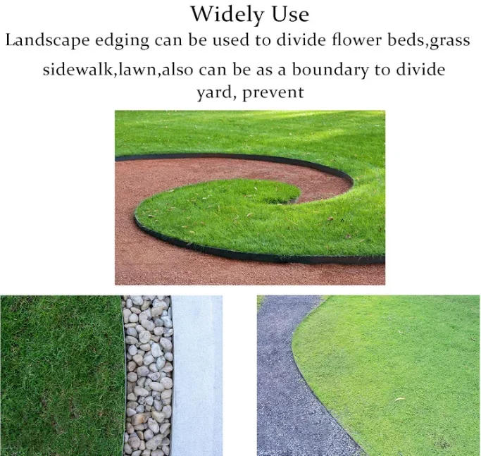 Description Picture 4 of item5/10M Fixed Lawn Landscaping Edging with Anchoring Spikes for Outdoor Home Courtyard Buildings Fence Garden Border Easy-Install
