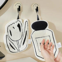 New Style Hand Towel Home Convenient Hanging Double-layer Thickened Speed Dry Absorbent Hand Cloth Kitchen And Bathroom Foot