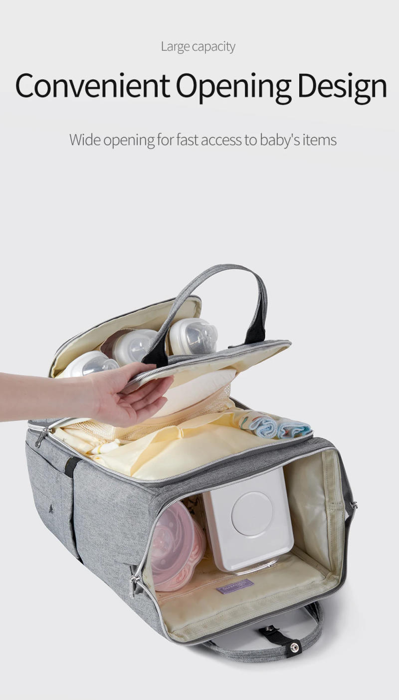 Description Picture 5 of itemSunveno Stylish Upgrade Diaper Bag Backpack Multifunction Travel BackPack Maternity Baby Changing Bags 20L Large Capacity