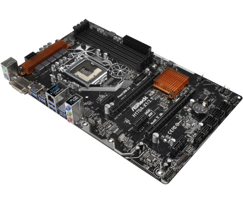 Description Picture 4 of itemASROCK H170A-X1/3.1 Motherboard Intel H170 LGA 1151 DDR4 64GB For 6th Gen Core i5-6500 i7-6700 i3-6300 G4400 cpus PCI-E 3.0 ATX