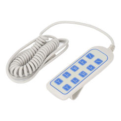 Lifting Bed Controller Drop Resistant  Bed Remote Control 8 Pin Plug Multi Purpose Hard Wearing IP66 for Household Cabinet
