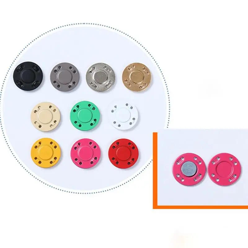 Description Picture 5 of itemA Pair Magnet Buttons Sewing Supplies Magnetic Clothing Invisible Magnet Buttons Metal Buttons Handmade DIY Clothing Decoration