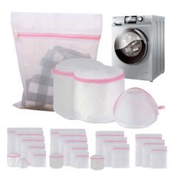Mesh Laundry Bag Polyester Laundry Wash Bags Coarse Net Laundry Basket Laundry Bags Household Cleaning Tools Accessories