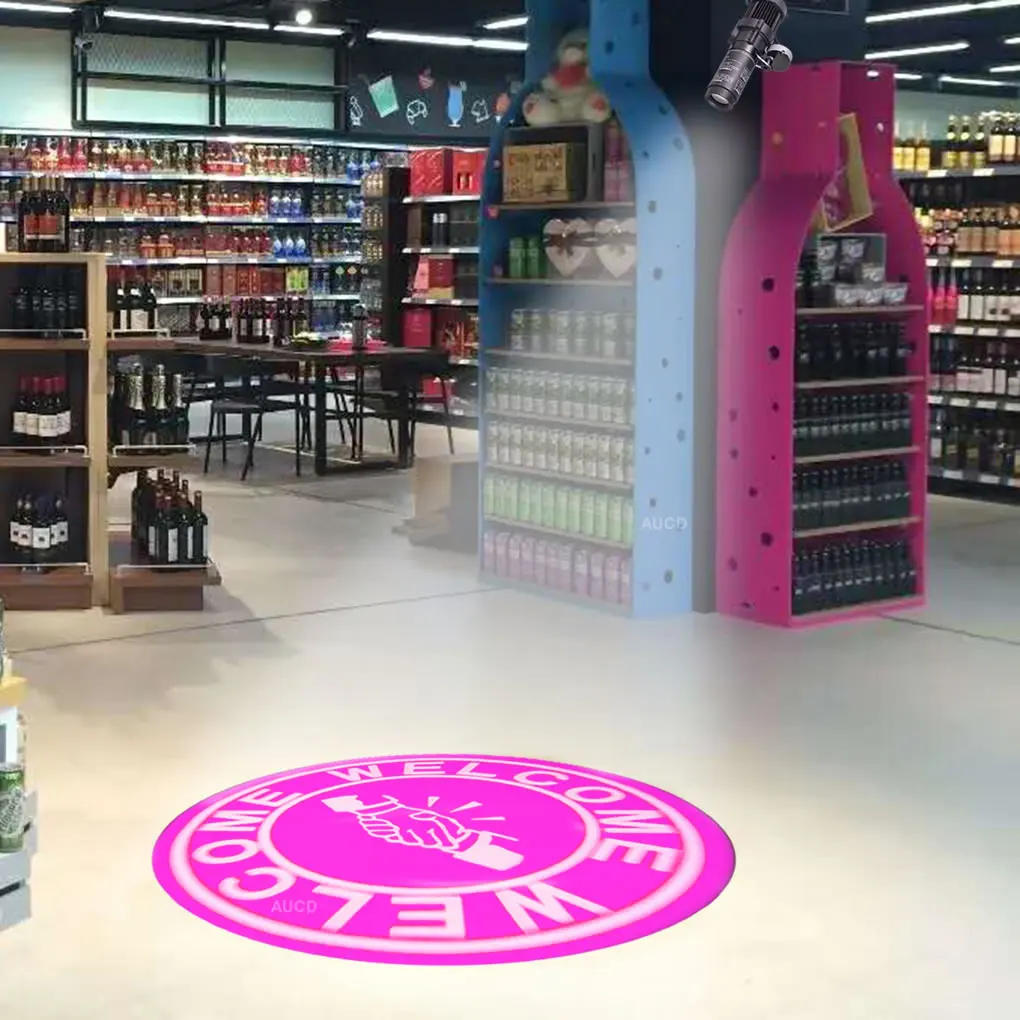 Description Picture 5 of itemRemote Control 20W LED HD Zoom AD Sign Rotation Projector Lamp For Bar DJ Party Trademark Commercial Lighting Advertising Lights