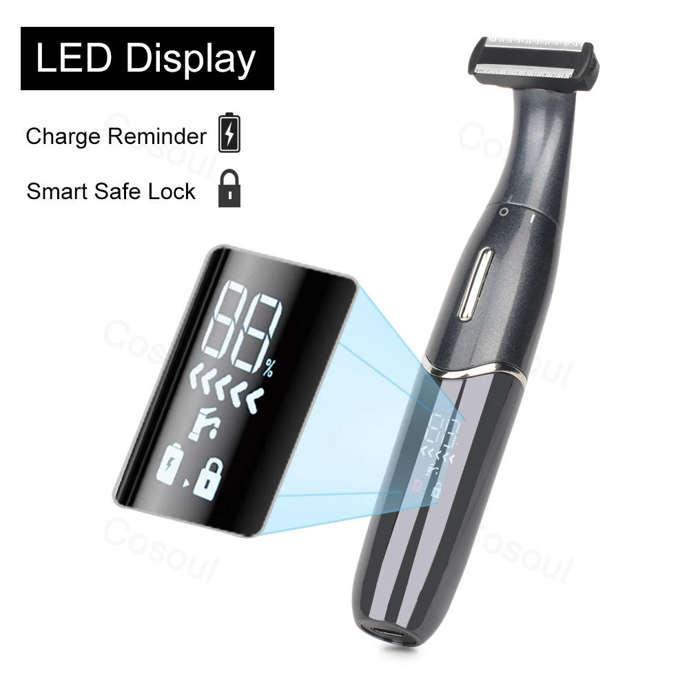 Description Picture 6 of itemBody Hair Trimmer Men Women Groin Trimmer Armpit Hair Pubic Hair Bikini Chest Hair Trimmer Beard Grooming Clipper Epilator