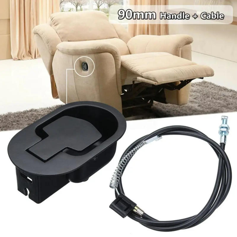 Description Picture 2 of itemRecliner Pull Handle Replacement Metal Recliner Handle with Cable Sofa Chair Couch Release Lever Pull Handle Recliner Pull Cable