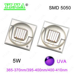 High Quality 5W UVA Purple LED Chips 400-410nm 395-400nm 365-370nm SMD 5050 Light Beads For Mosquito Attractant Nail Art Curing