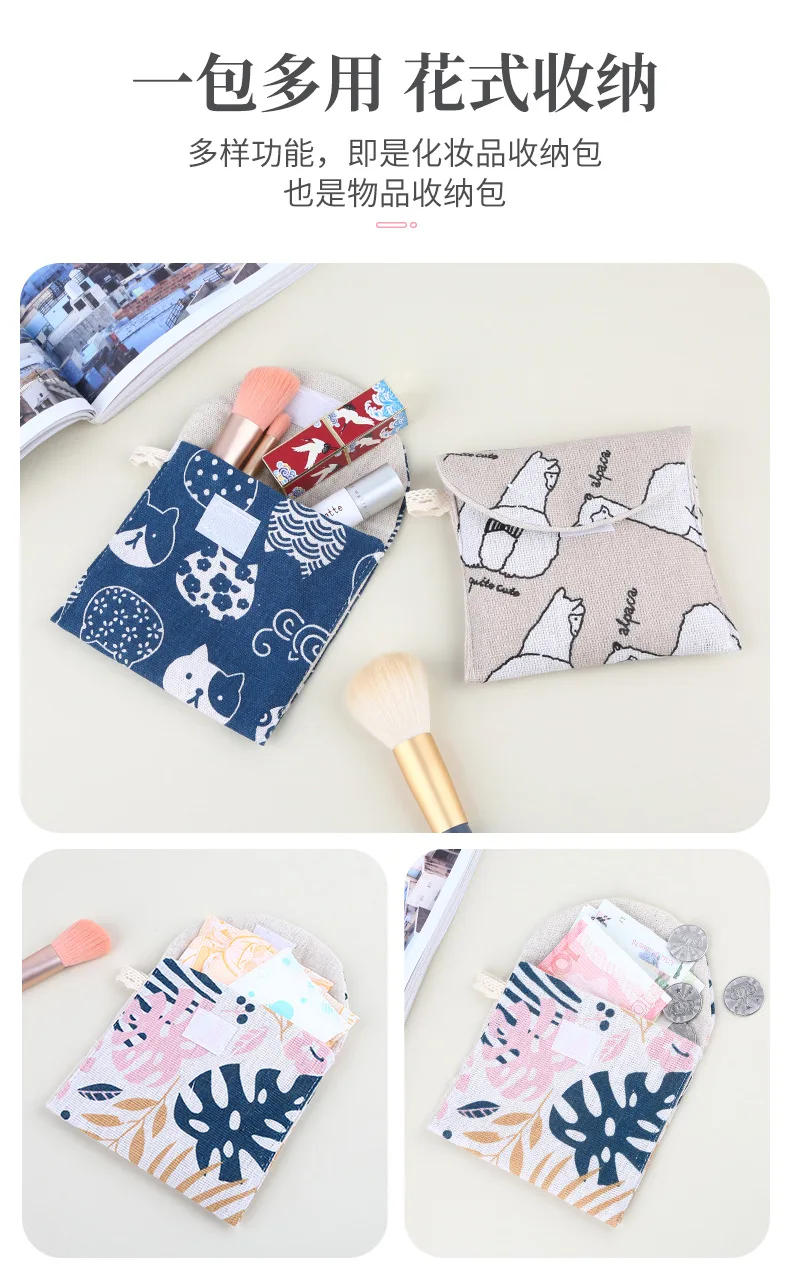 Description Picture 5 of itemCute Sanitary Napkin Storage Bag Women Cute Bag for Gaskets Napkin Towel Storage Bags Pouch Case Sanitary Pad Organizer