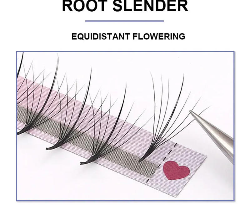 Description Picture 5 of itemNew 7D C/D Curl Eye Lashes Handmade Premade Volume Fans W Eyelash Extensions Natural Individual Lashes