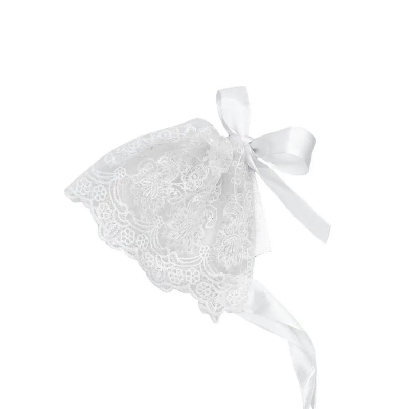 Description Picture 5 of itemSolid Color Breathable Lovely Sweet Photography Props Cute Newborn Beanie Cap Headwear Infant Cap Baby Bonnet Hat