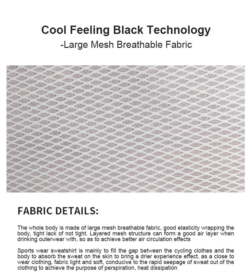 Description Picture 3 of itemLAMEDA Cycling vest for men High breathability Men Cycling Base Layer Vest Quick drying Bike Sleeveless Top Sweatshirts