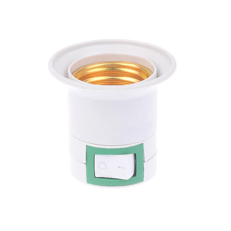 Description Picture 2 of item1PC EU US AU Plug E27 LED Lamp Base Power Holder Converter For Led Light Bulb Adapter Socket AC Power 110V 220V EU Plug Switch