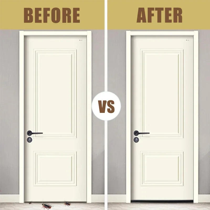 Description Picture 5 of item93cm Waterproof Seal Strip Draught Excluder Stopper Door Bottom Wind Sweep Stopper Door Bottom Guard Double Protector Doorstop