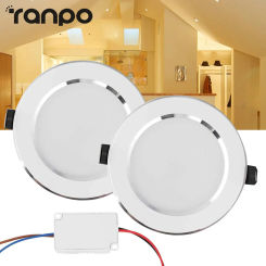 Brightness 3W 5W 7W 9W 12W 15W 18W LED Ceiling Downlight With Driver White Recessed Round Panel Lamp for Home DC 12V 24V