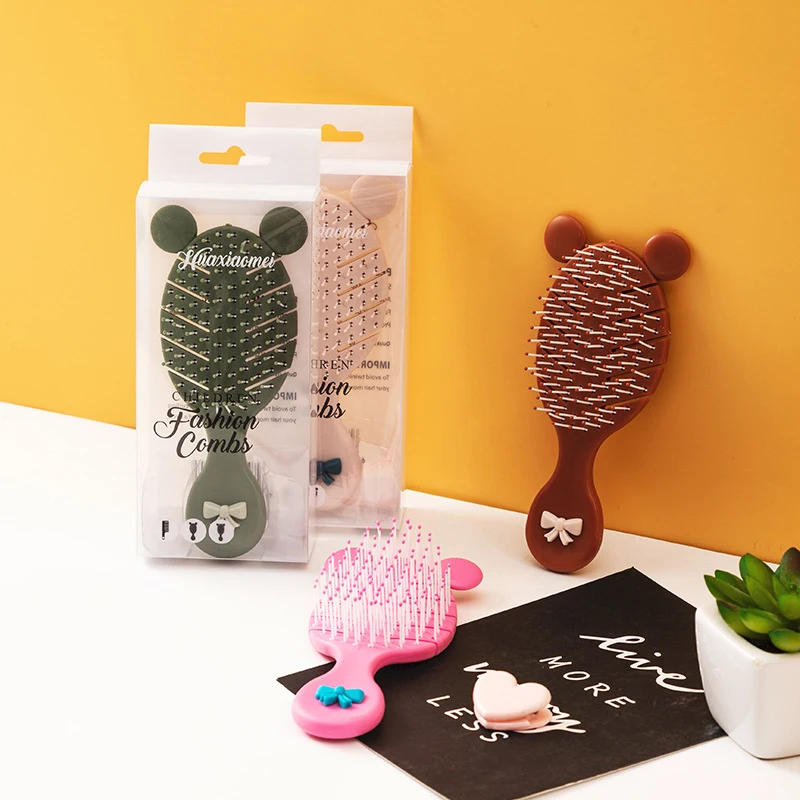 Description Picture 3 of itemCute Girl Hair Comb And Mirror Set Portable Air Bag Comb Head Meridians Massage To Relax Cosmetic Tools