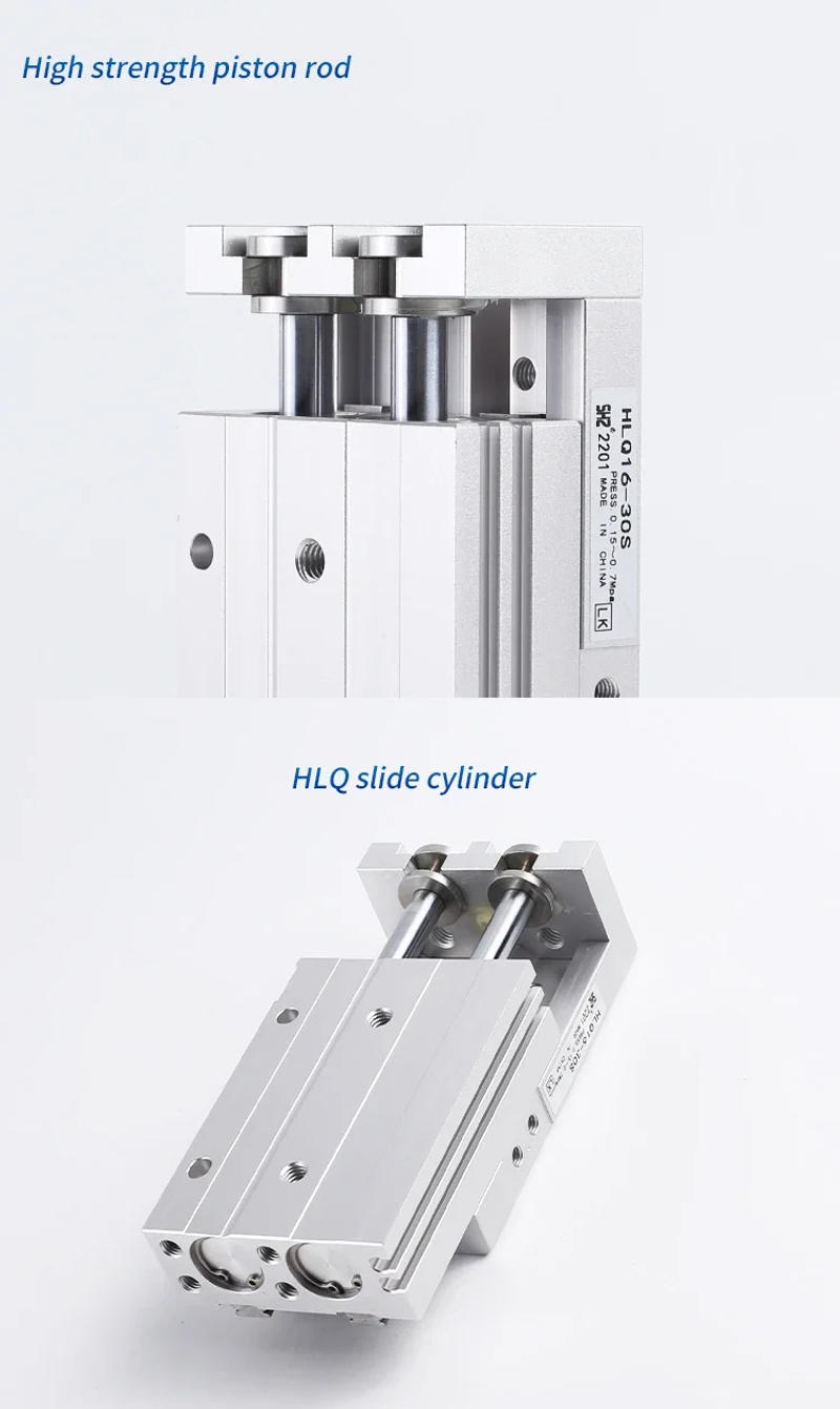 Description Picture 6 of itemPneumatic guide rail precision sliding table cylinder HLQ6/8/12/16/20-10X20X30X40X50S