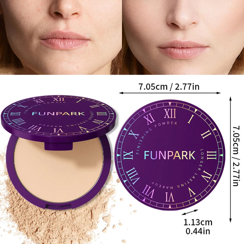 Description Picture 6 of item5 color matte full coverage pressed powder foundation oil control flawless weightless finishing powder makeup for woman gifts
