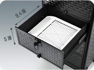 Description Picture 5 of itemCart with 3 Drawers, Professional Trolley Cart for Beauty Salon, Rolling Train Case Makeup Organizer Case for Nail Tech, F