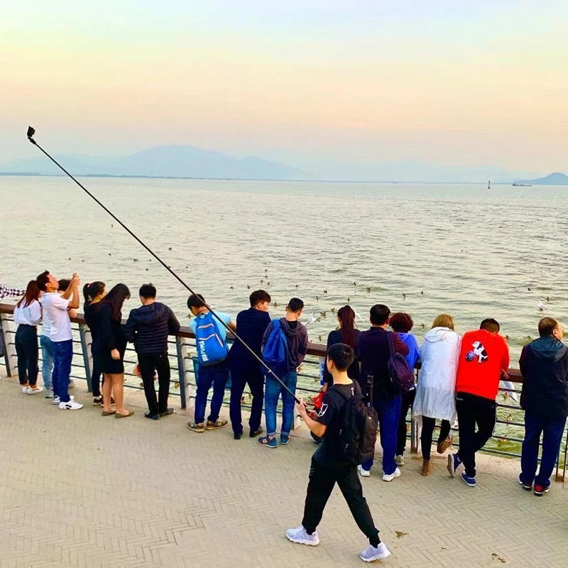 Description Picture 4 of item2in1 Holder 1.5M Carbon Fiber Selfie Stick Monopod Metal Tripod for DJI Pocket 3 /gopro Hero /insta360/DJI Action 4 3 2 1 Camera