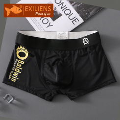 EXILIENS Brand New Paw Letter Breathable Boxer Men Underwear Soft Bermuda Ropa Interior Mens Boxers Calzoncillos Man Size M-3XL