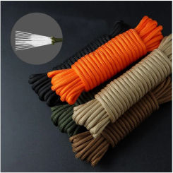 Outdoor 6mm 15 Core Umbrella Rope 10m 550 Multifunctional Paratrooper Rope Rescue Climbing Rope Tent Canopy Reflective Paracord