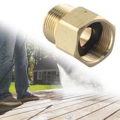 Pressure Washer Adapter Tools Connector Element Fittings M22 15mm Male Thread To Metric Adapter Parts 1 Pc 4500 PSI