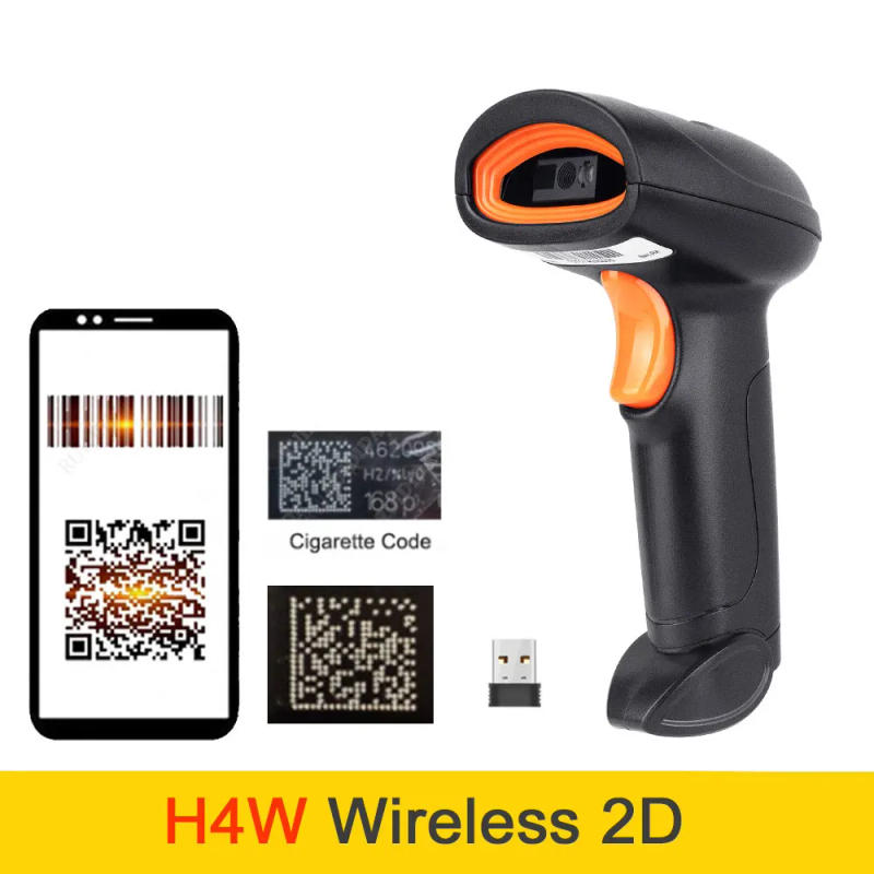 Description Picture 3 of itemHolyhah Barcode Scanner H4 wired H4W wireless 2D and H4B Bluetooth 2D barcode reader