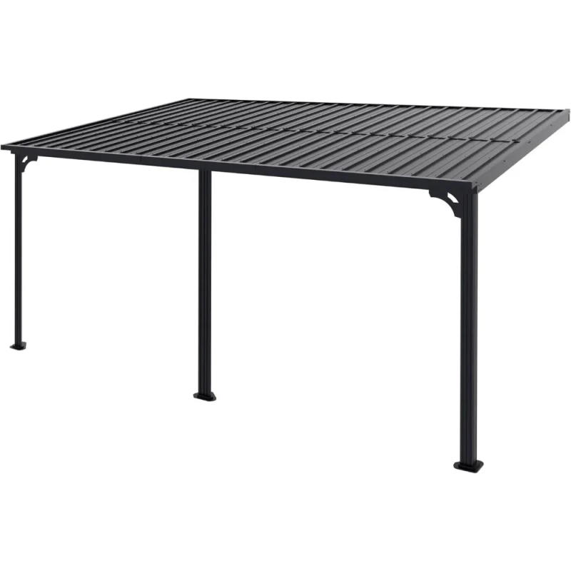 Description Picture 2 of itemGazebo, Outdoor Pergola on Clearance with Aluminum Frame, Outdoor Patio Lean to Gazebo Awnings for Deck, Porch and Backyard