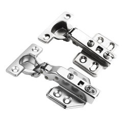 10 Pcs 26 Cup Cold Rolled Steel Hinge Hydraulic Damping Buffer Hinge Cabinets Wardrobes Doors Cabinets Large Bend Full Cover Med