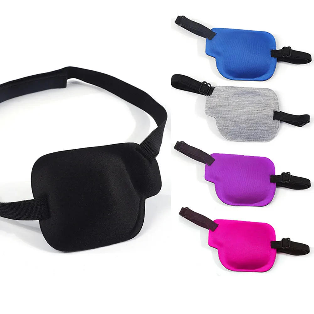 Description Picture 3 of item1PCS Black Single Eye Patch Adjustable 3D Foam Groove Eyeshades For Lazy Eyes Medical Use Concave Eye Patch